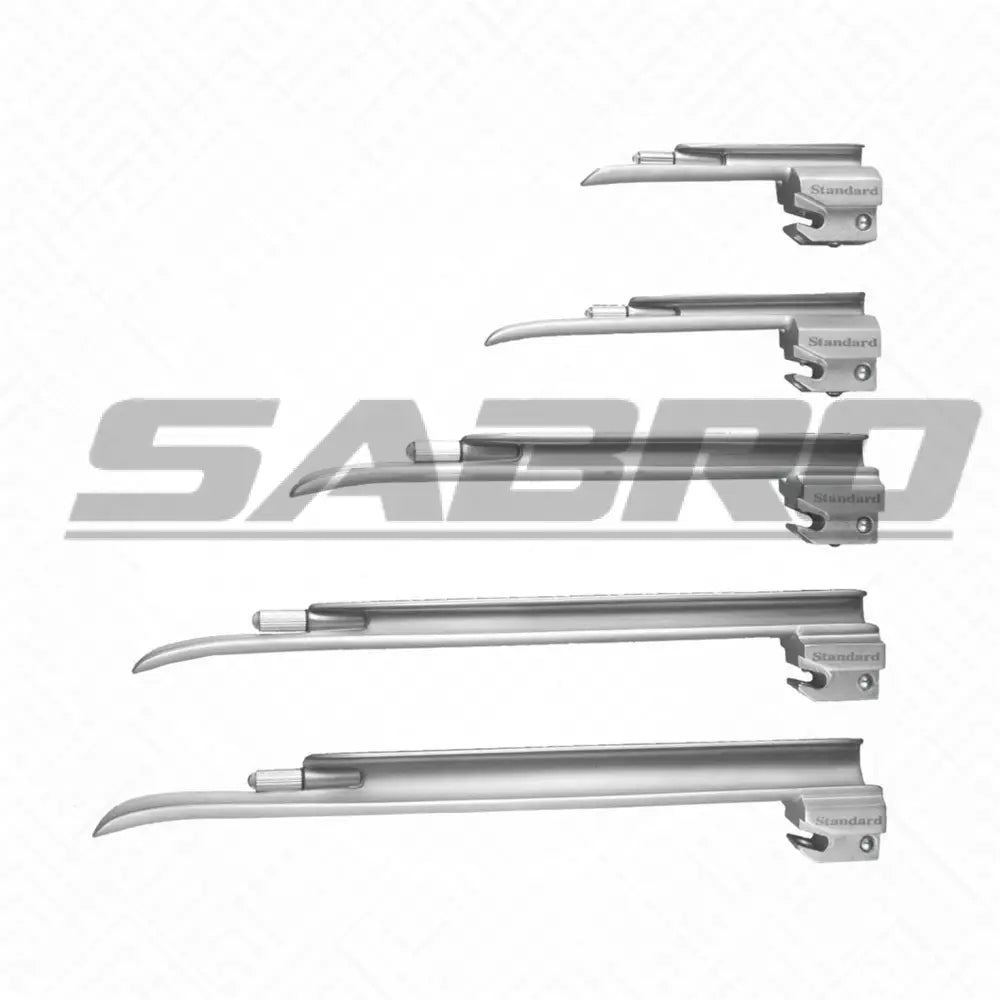 American Profile Miller Fiber Optic Laryngoscope Set of 5 Blades