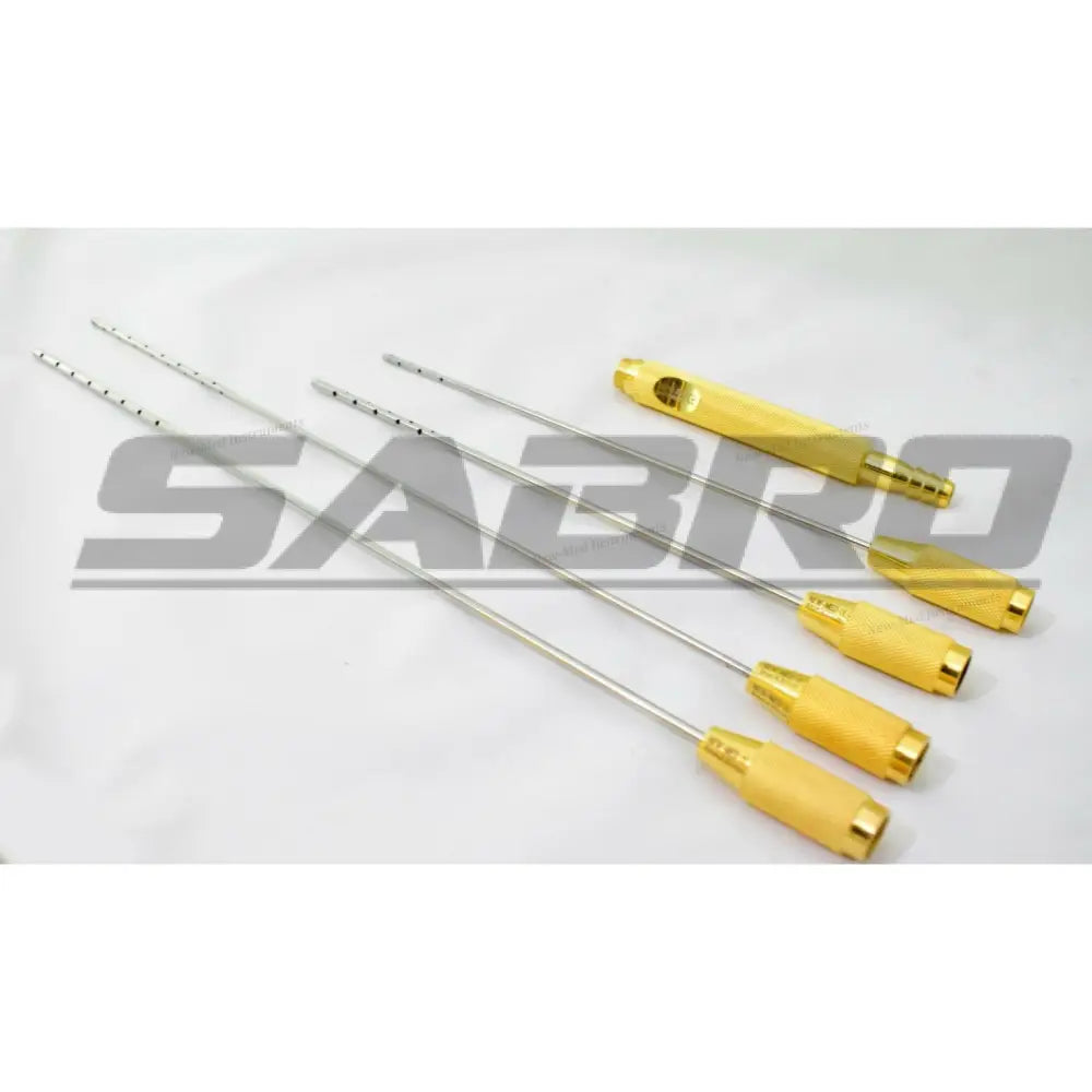 Abdomen - saddlebag Infiltration Liposuction Cannula set with handle