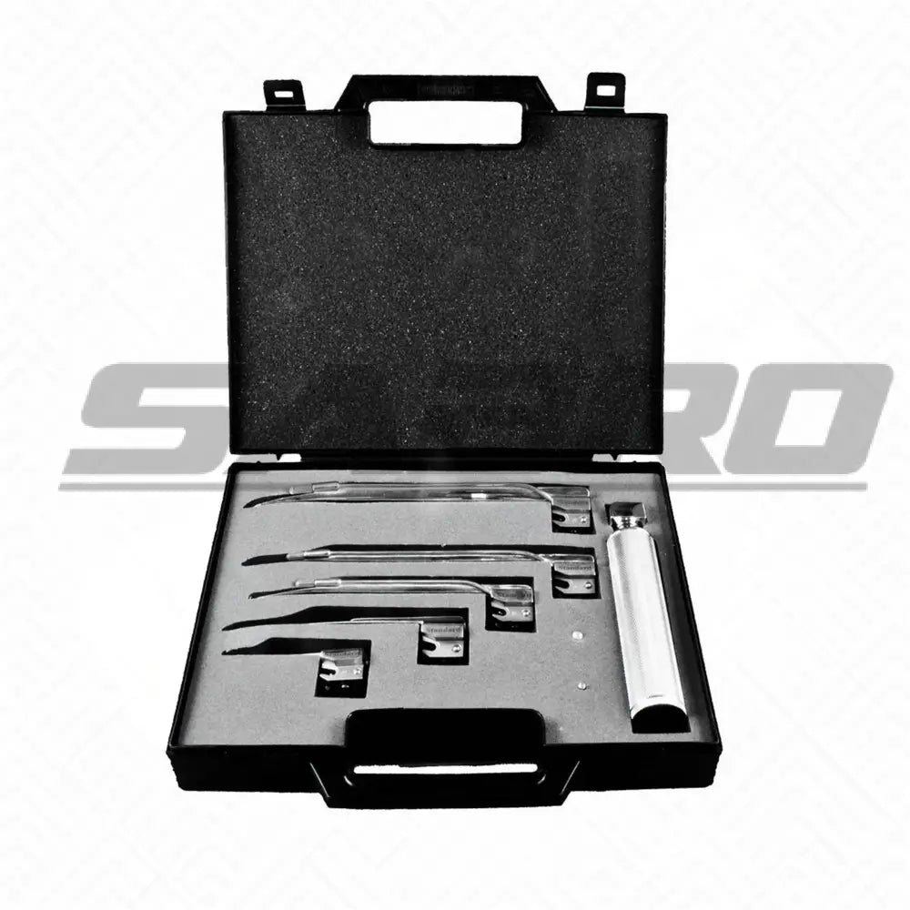 American Profile Miller Fiber Optic Laryngoscope Set of 5 Blades