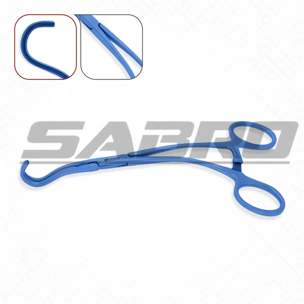 Anastomosis Clamp Angled DeBakey Atraumatic Curved shanks Titanium