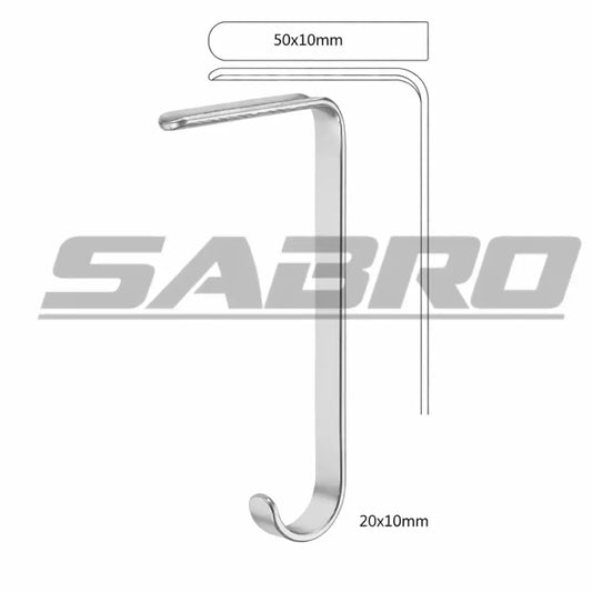 Aufricht Daniel nasal retractor - 11cm 50x10mm