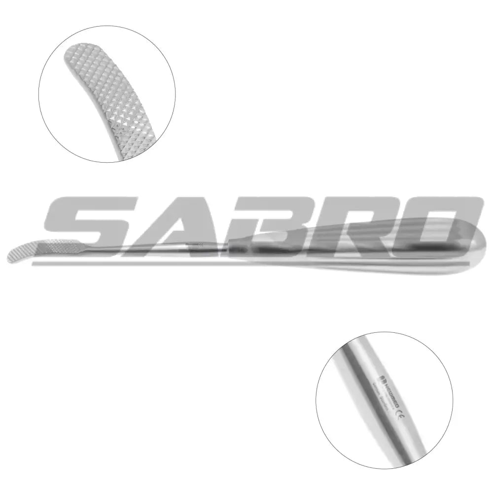Aufricht Glabella Rasp - Cross serrated Curved backward Up & Down Cutting