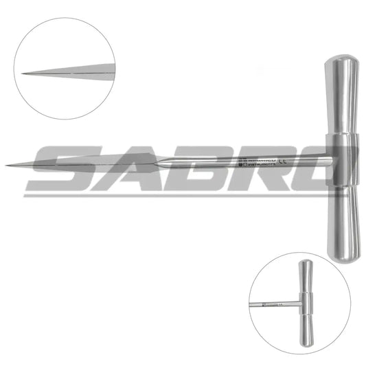 Bone awl straight t-handle