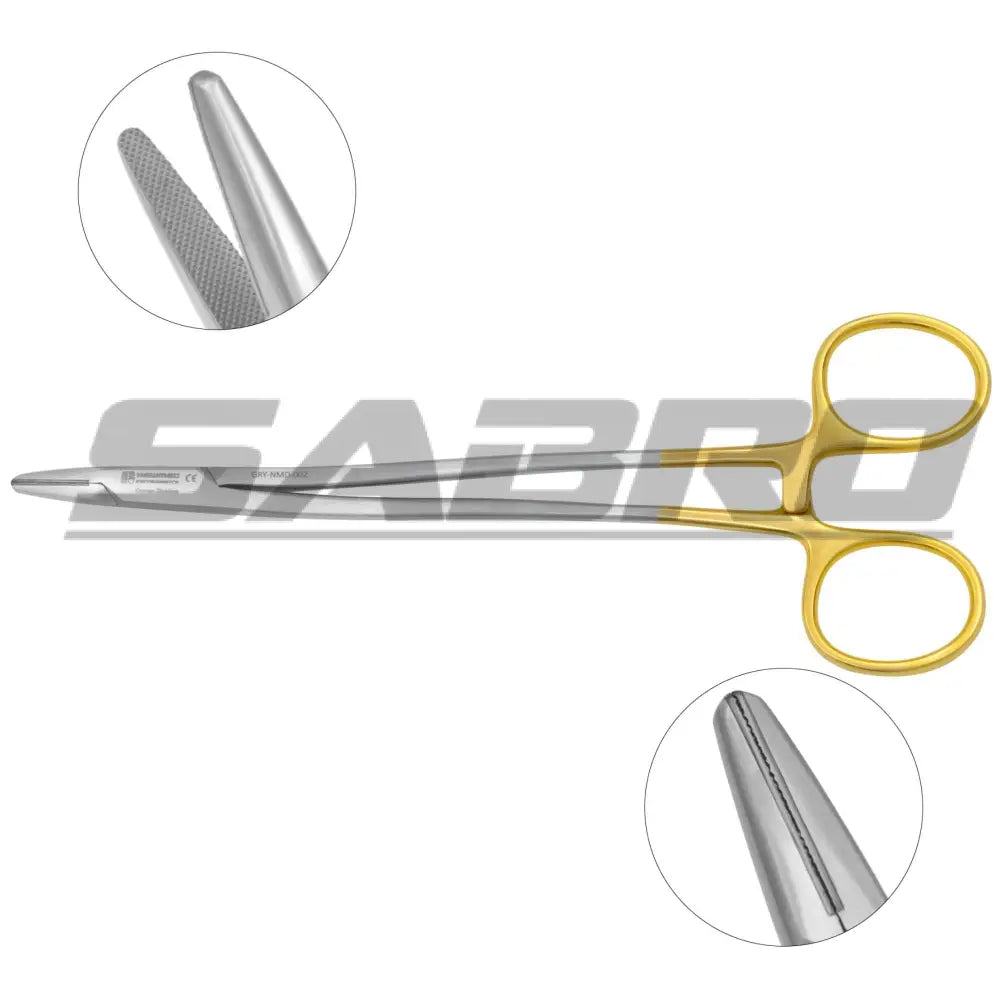 Bozeman Needle Holder - Tungsten Carbide S-Shaped / Angled
