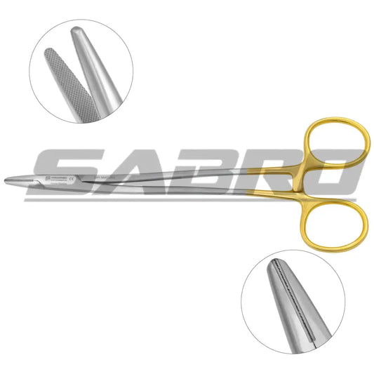 Bozeman Needle Holder - Tungsten Carbide S-Shaped / Angled