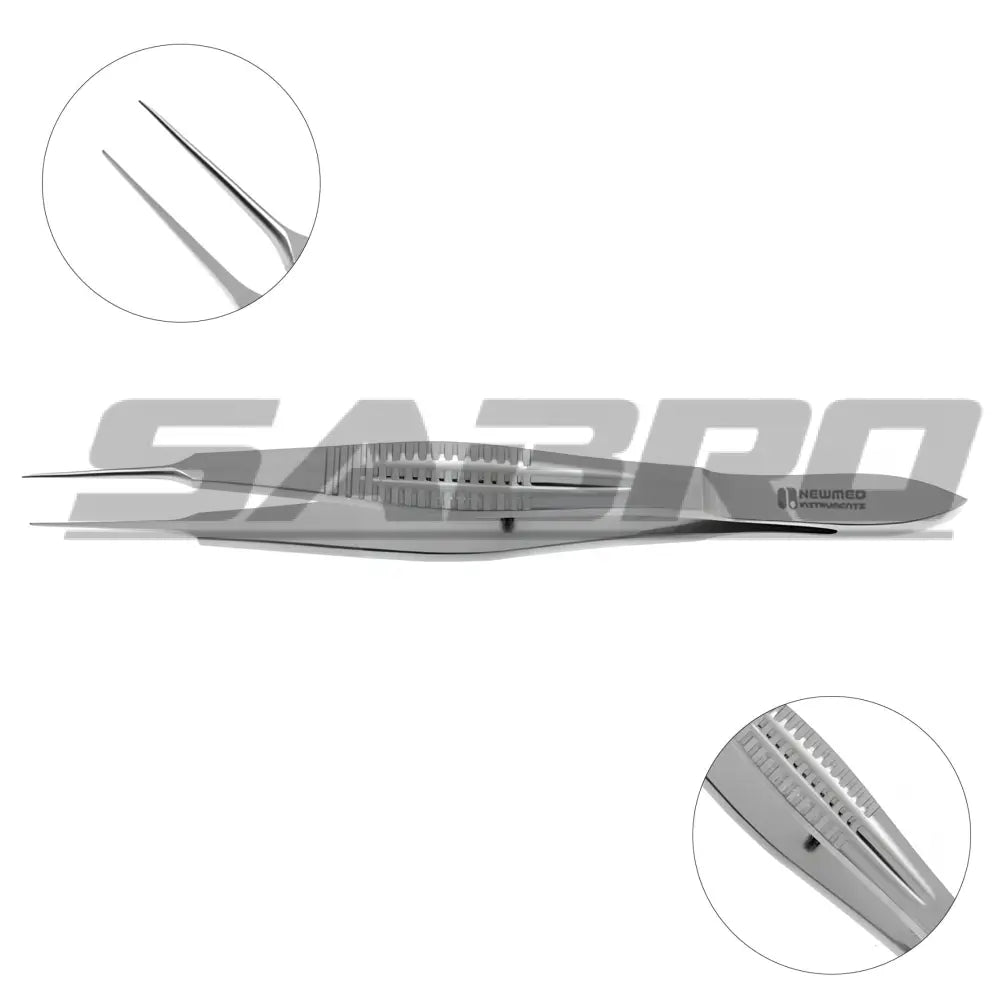 Castroviejo Fixation Forceps 3mm 1X2 Teeth 4’’
