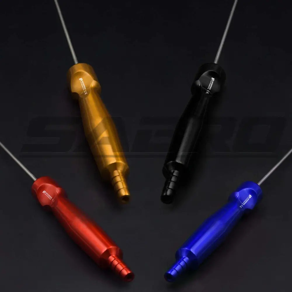 Cobra Bibevel two port tapered tip Liposuction cannula W/ Power Handle