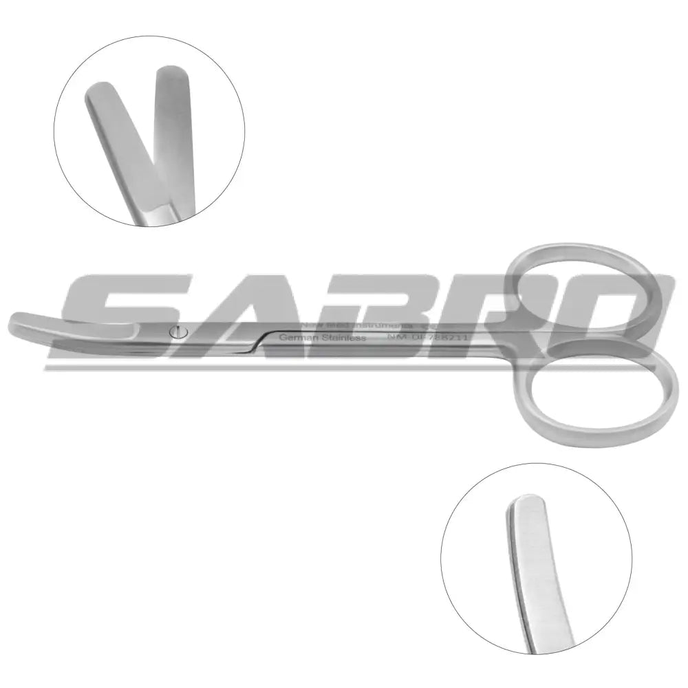 Cottle Bulldog Nasal Scissors Slightly Curved