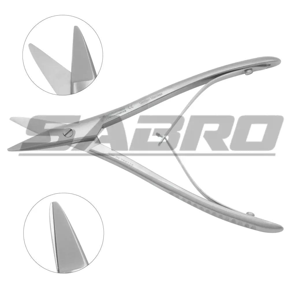 Cottle Septum Scissors angled handles serrated blades