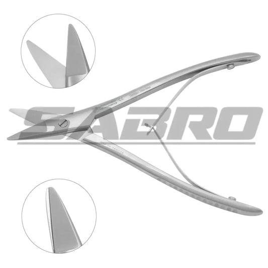 Cottle Septum Scissors angled handles serrated blades
