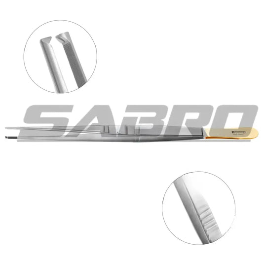 Skinner Forceps - Tungsten Carbide Serrated 1x2 Teeth